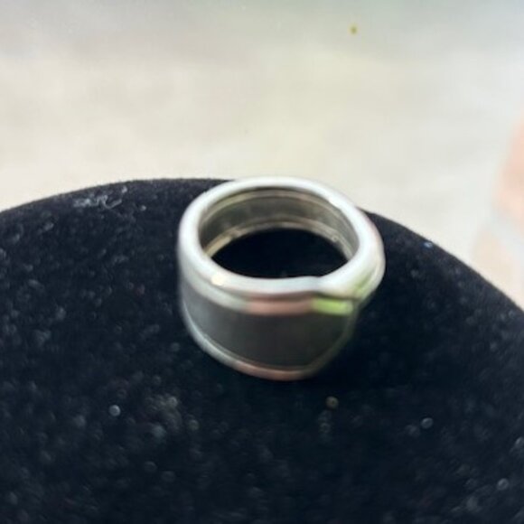 Sterling Silver SPOON RING Art Deco - Picture 7 of 12